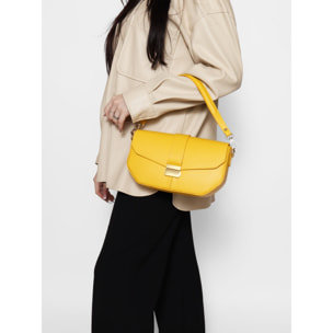 Borsa a spalla da donna - Modello False - Vera pelle - 27.0 x 15.0 x 7.0 cm