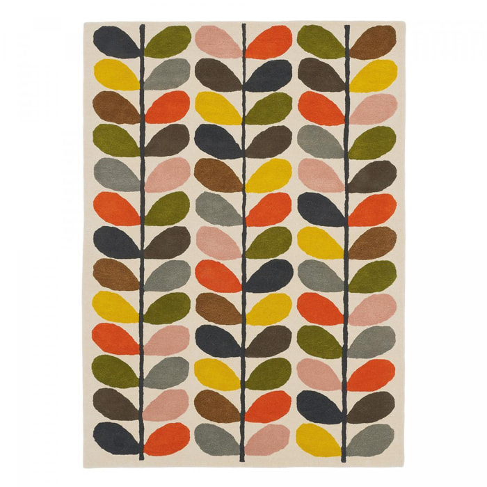 Tapis salon et chambre fait à la main en laine motif seventies GUXE