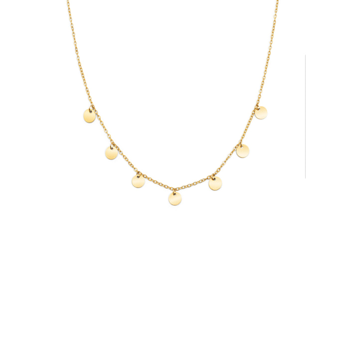 Collana Mini Moons Acciao Placcato Oro