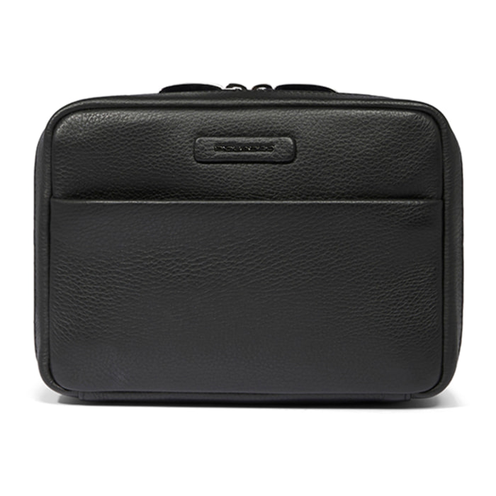 Piquadro Pochette porta cavi da viaggio in pelle