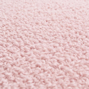 Silla de escritorio tapizada en borreguito rosa empolvado 76-89,5 cm Candy Rosa Empolvado