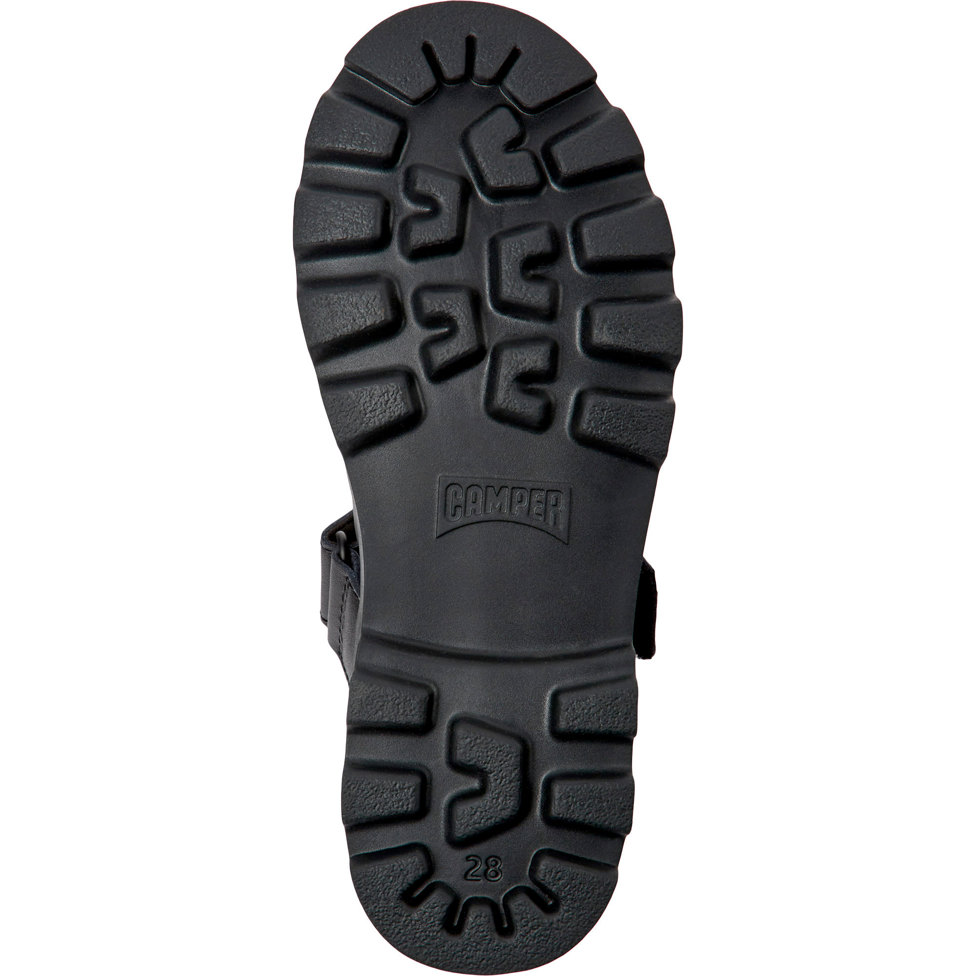 Ballerini - CAMPER Brutus - Nero - Pelle liscia / Tessuto tecnico