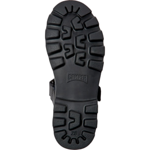 Ballerini - CAMPER Brutus - Nero - Pelle liscia / Tessuto tecnico