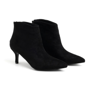 Tronchetto a punta con tacco a spillo - CAMOSCIO