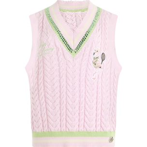 PHILIPP PLEIN V-Neck Gilet Tennis Club