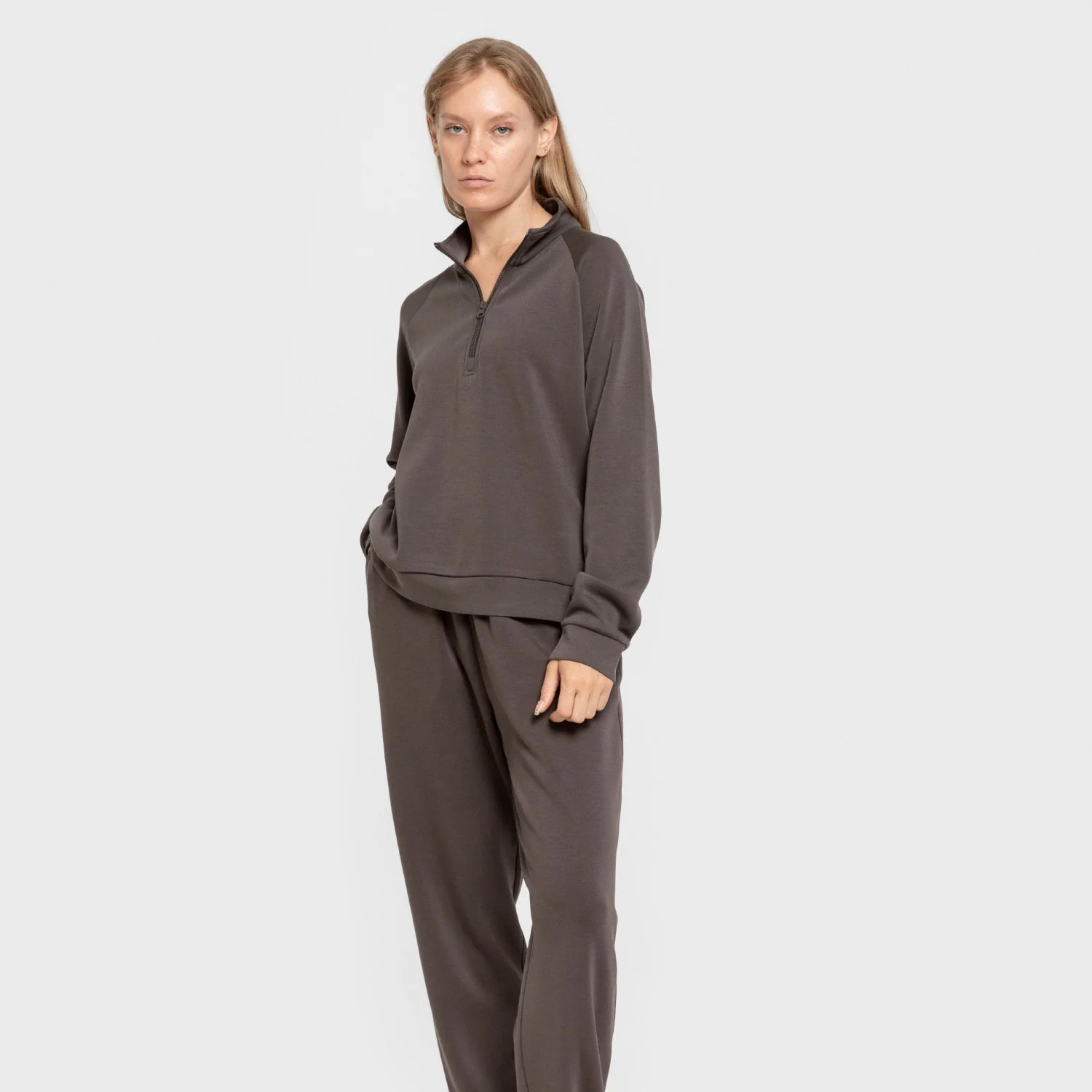 Pantaloni jogger in stile modal da donna