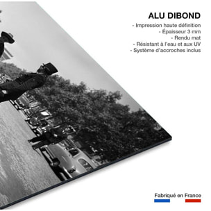 Tableau noir et blanc Insolite - Champs Elysée Tableau alu Dibond