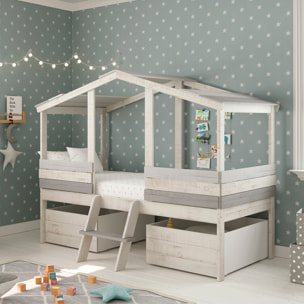 Lot de 2 tiroirs pour lit cabane enfant - MARTIN