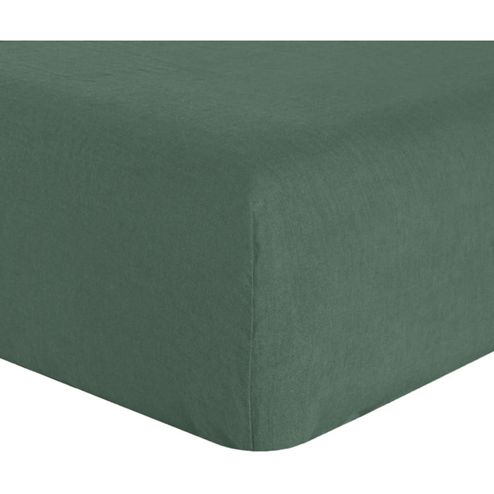 Drap Housse Bonnet:30cm 100% lin LavÉ 160g Pin