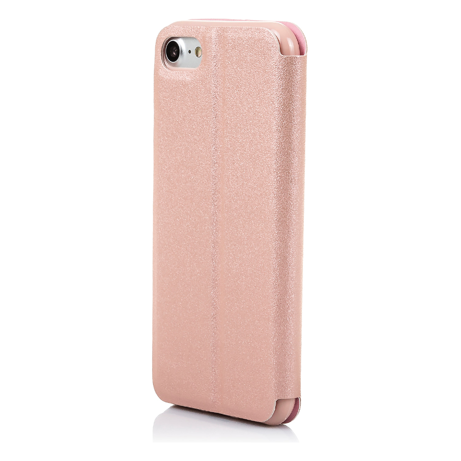 DAM CUSTODIA A LIBRO CON CHIUSURA MAGNETICA A FINESTRA Iphone 7/ Iphone 8 7x1x14 Cm. Colore: oro rosa
