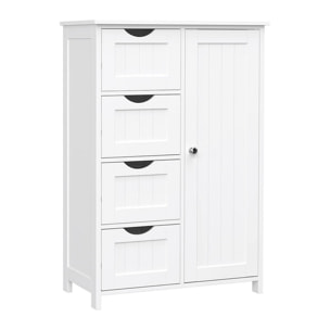 Mobiletto da bagno White 55x30x82 cm -Sarah