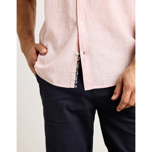 Camisa Manga Corta Rosa - Elan