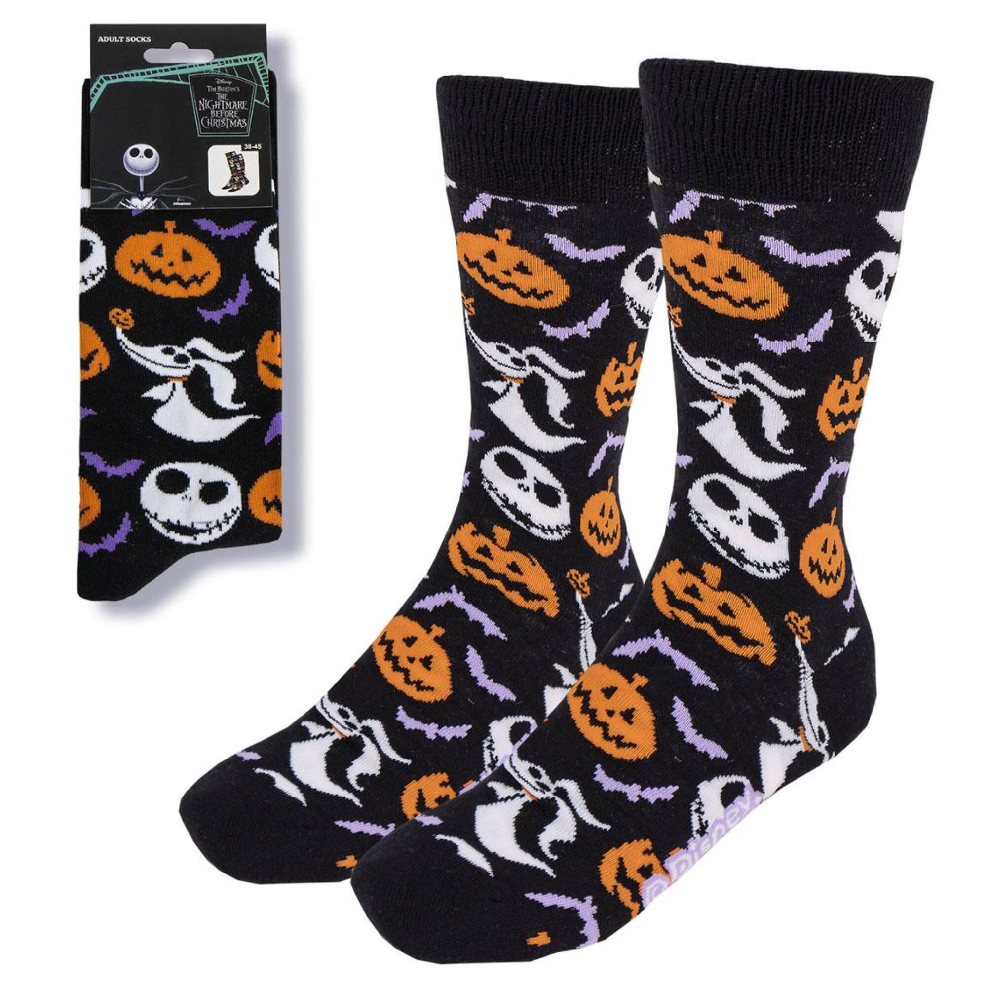 Calcetines diseño calabazas de nightmare before christmas