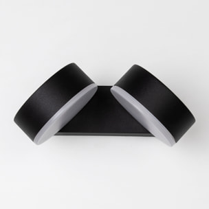 Forlight Aplique LED Pale 21W IP54 Blanco Neutro 4000K, Regulable ON-OFF, Acabado Gris Urbano