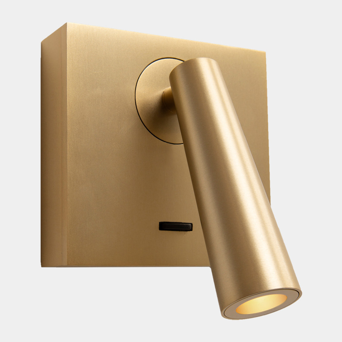 LEDS C4 Luz de lectura Gamma Mix&Match Square LED 3.5 Blanco cálido - 2700K ON-OFF Oro mate 137lm