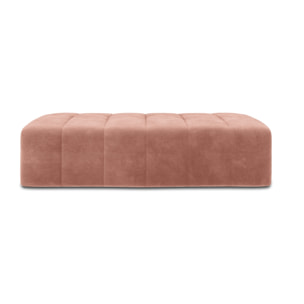 Pouf "Marcel" 2 places en velours rose