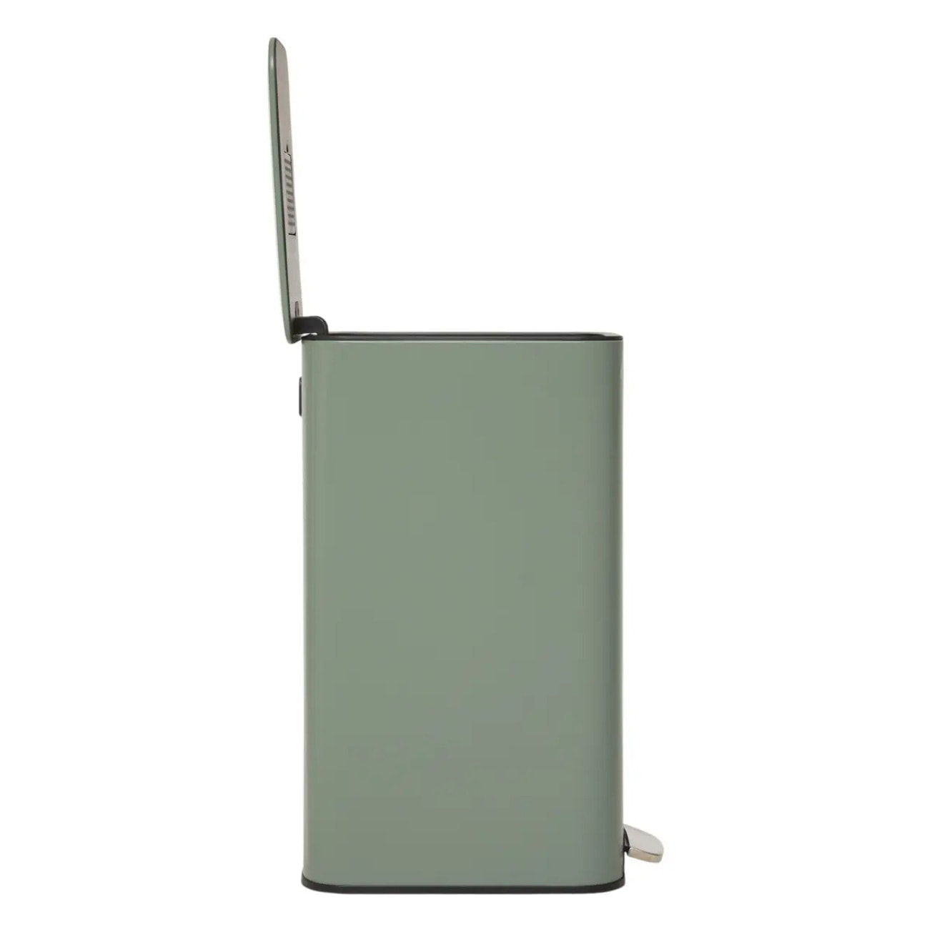 Poubelle slim rectangulaire à pédale Delta 30L vert