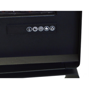 Cheminée électrique au sol avec étagère 2000 W