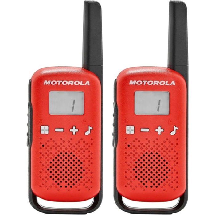 Talkie walkie MOTOROLA TLKR-T42 WE TWIN PACK rouge