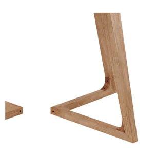 Table ronde 4 personnes en bois d'acacia D115 cm - Iguana
