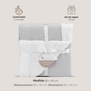 Manta Nido Abeja con Borreguillo