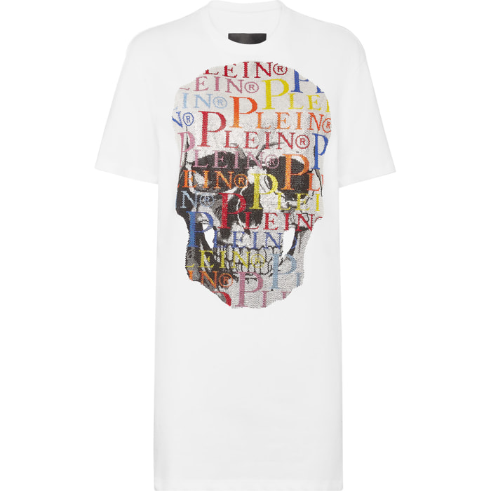 PHILIPP PLEIN Camiseta Vestido Corto SKULL