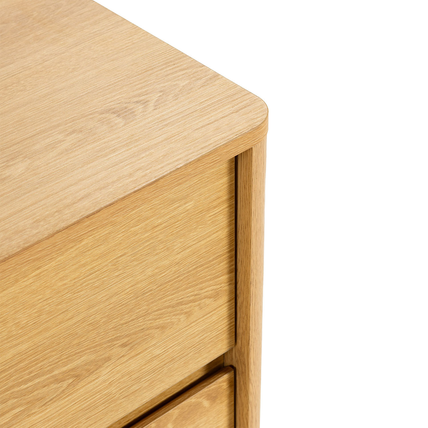 Cómoda de noche Nassau 3 cajones efecto Roble