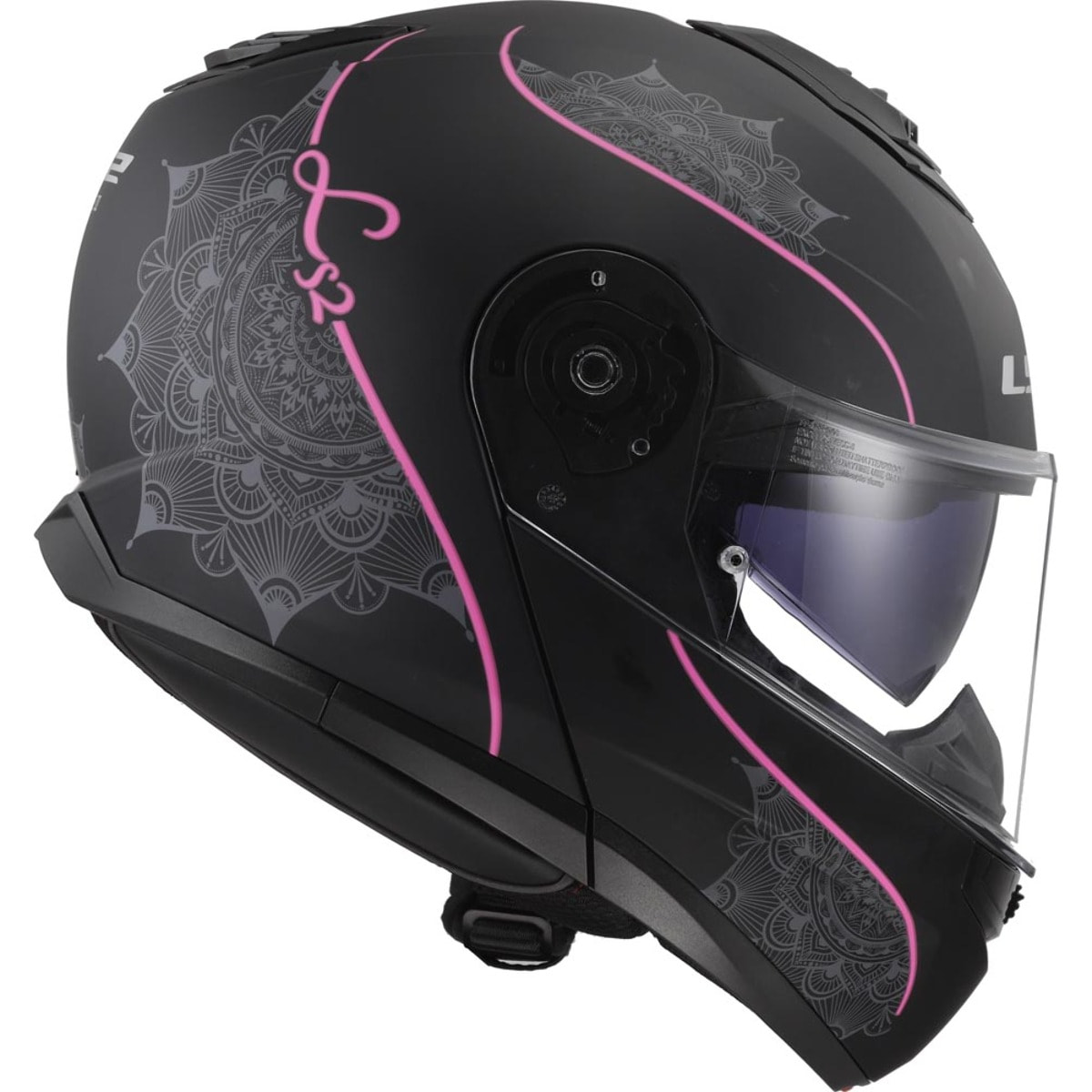 CASCO MODULAR LS2 FF908 STROBE II LUX M.BLACK PINK-06