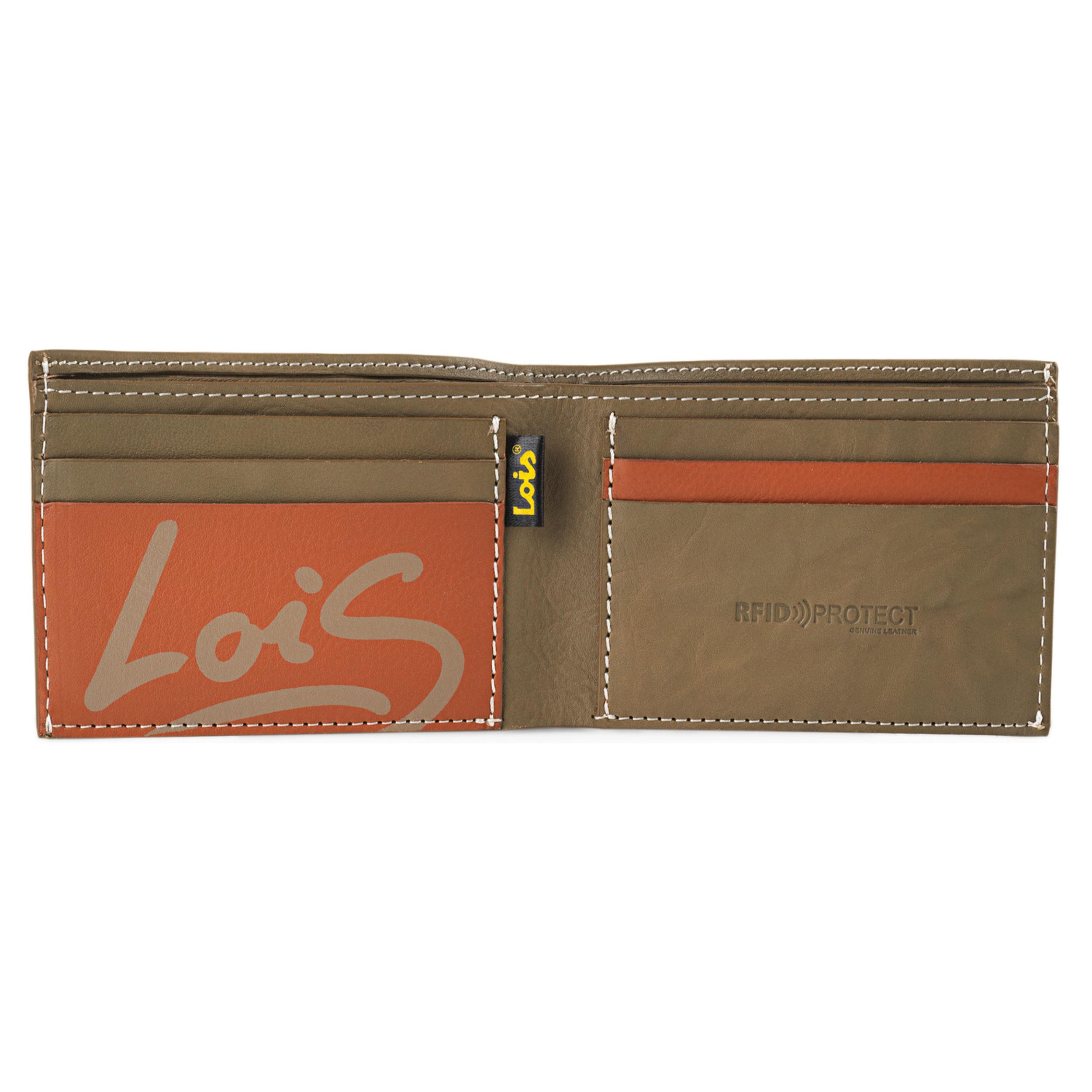 Cartera Hombre Piel Lois Temple Kaki-Cuero