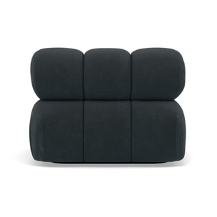 Ruby - module d'assise droit en velours texturé - Noir