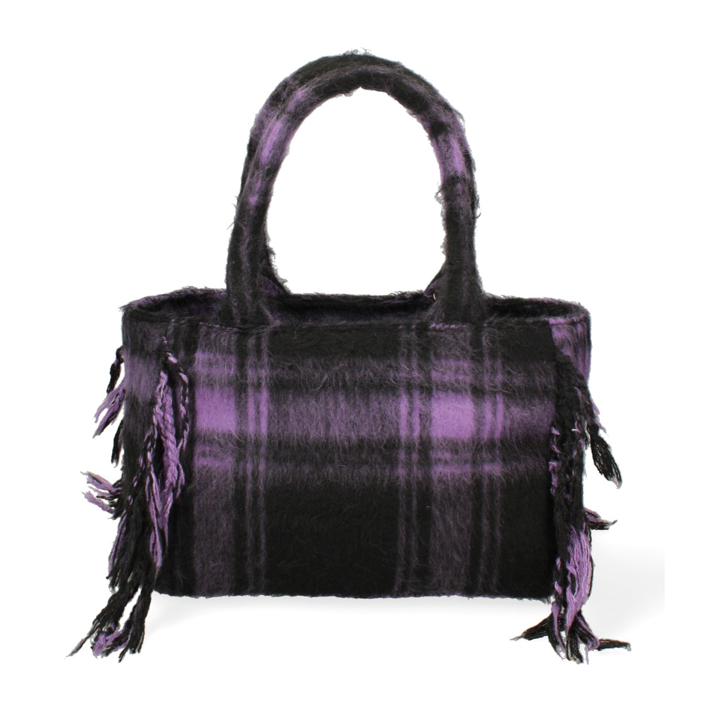 Borsa a mano da donna - Modello False - 100% lana e tessuto - 30.0 x 22.0 x 15.0 cm