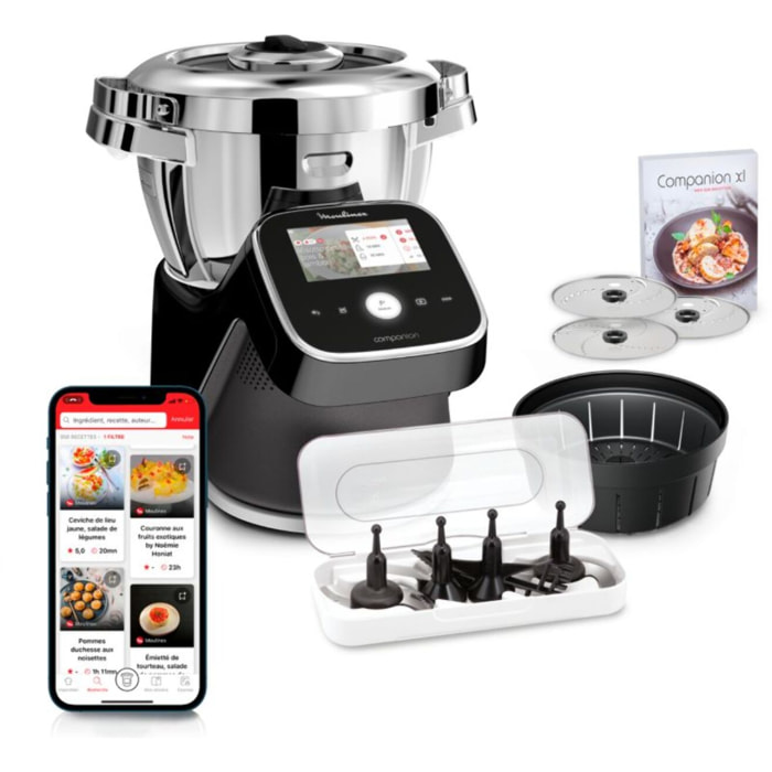 Robot cuiseur MOULINEX I Companion Touch Pro XL Noir HF93D810