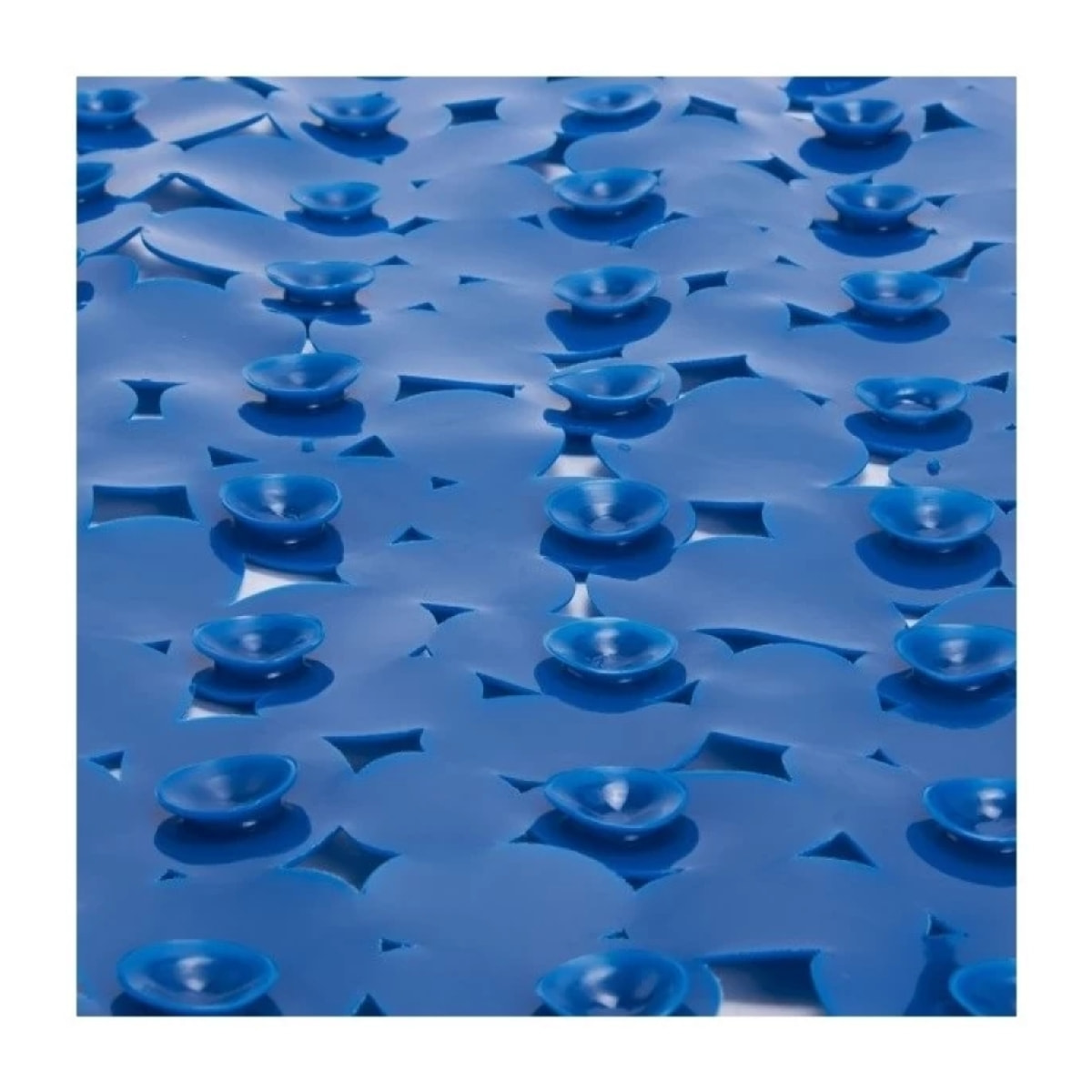 Tapis Fond de douche PVC GALETS 53x53cm Bleu Marine MSV