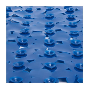 Tapis Fond de douche PVC GALETS 53x53cm Bleu Marine MSV