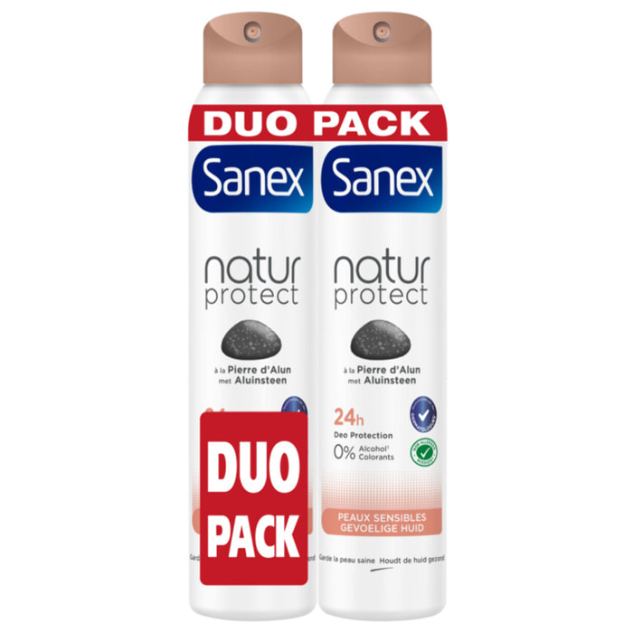 Pack de 2 - Lot Déodorants Sanex Pierre Alun Peaux Sensibles Spray - 2x200ml 2024