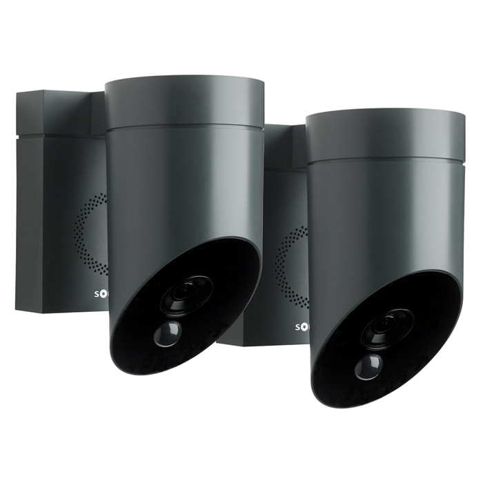 2 Outdoor Camera grises 2 - Caméras de surveillance extérieures sans fil