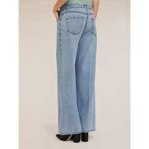 Motivi - Jeans wide leg light blue - Azzurro