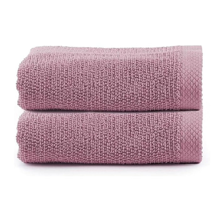INTRECCI HOME Set Bagno 2 Asciugamani Ospite, in Puro Cotone 500 g,Morbidezza Extra, Assorbenza Superiore, Elegante e Durevole