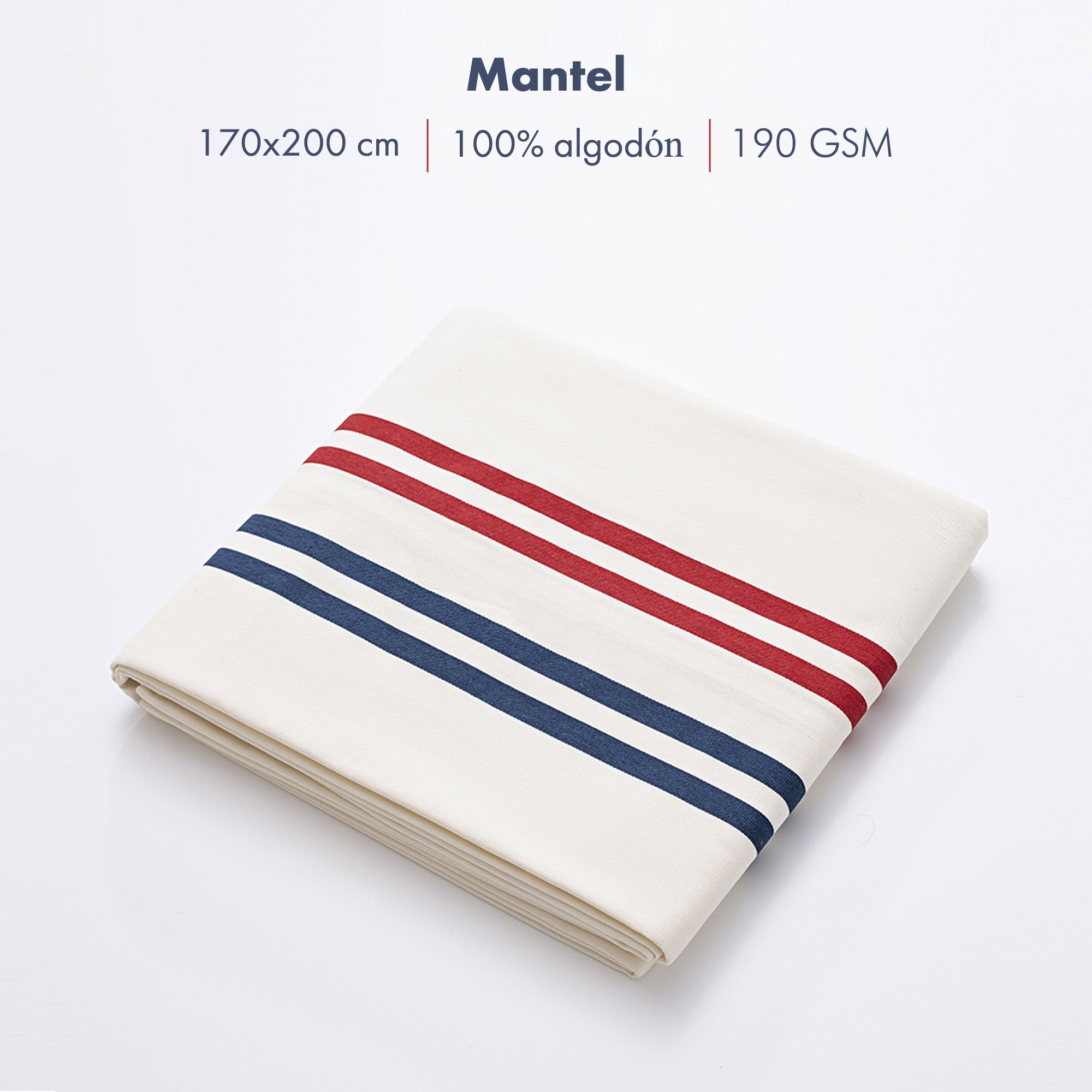 Mantel 170x200cm 190gsm 100%algodón impreso el ganso