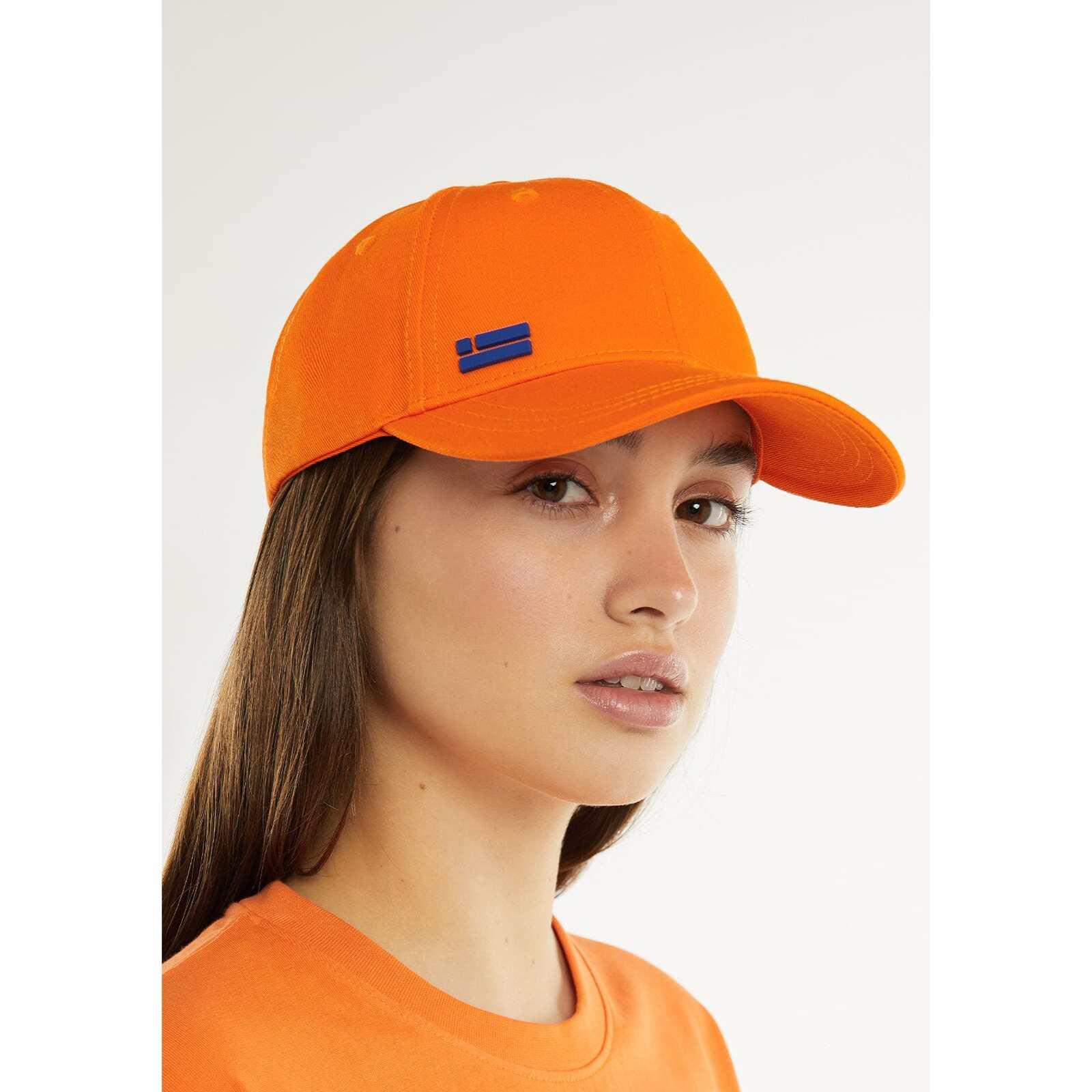 Gorra Unisex Basic Flag Cap Naranja / Azul D.Franklin