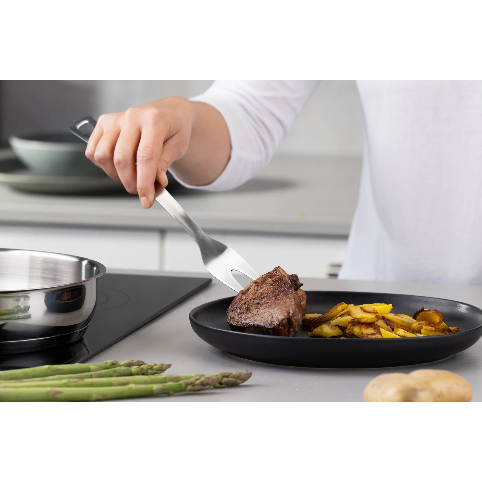 Fourchette à viande 2 piques Fackelmann Essential