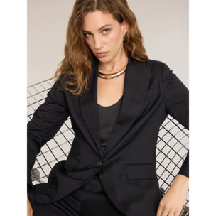 Motivi - Blazer de cady con botonadura sencilla - Negro