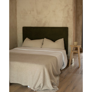 Cabecero tapizado en color verde de varias medidas