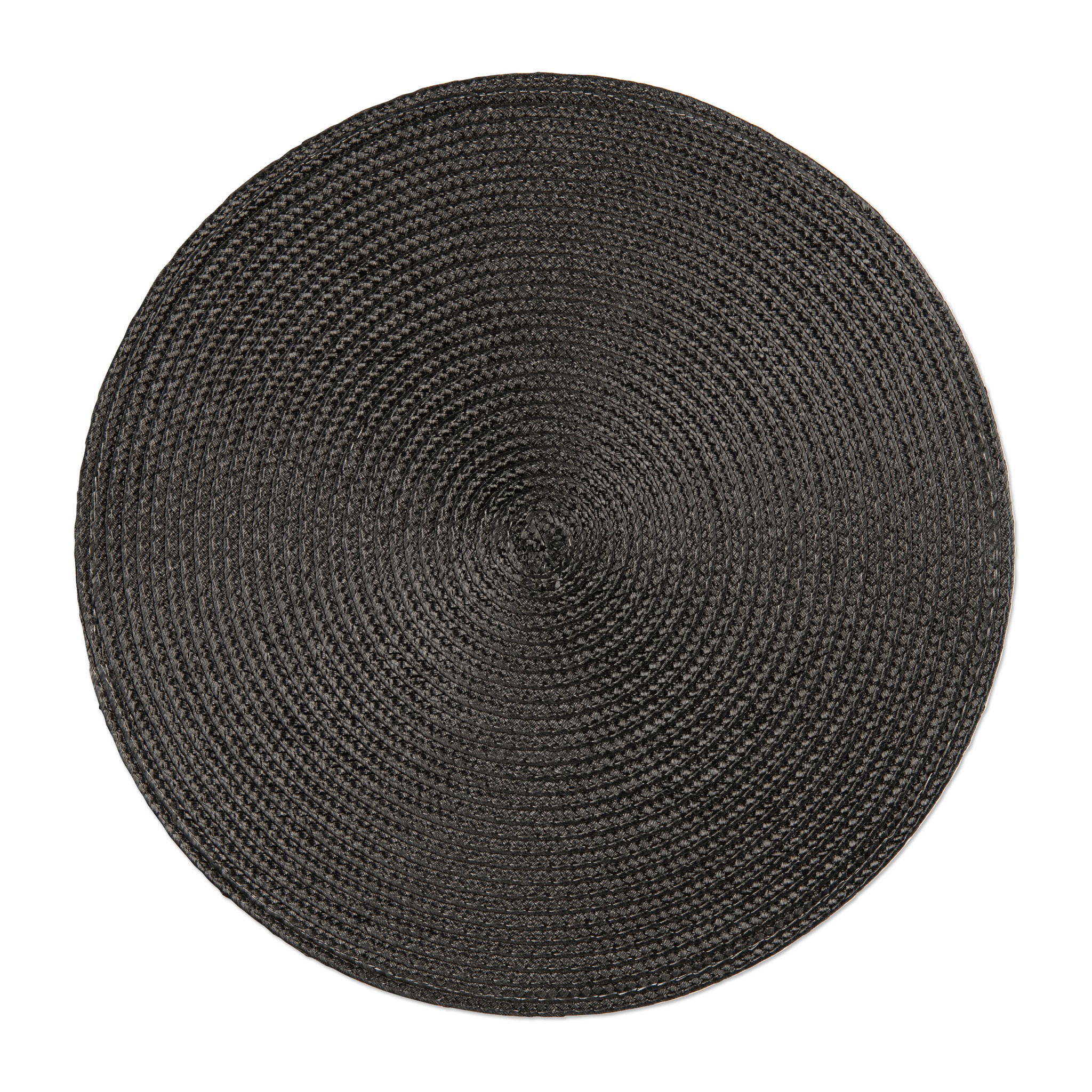 Set de 6 sets de table ronds Excelsa – Round, Polypropylène Noir