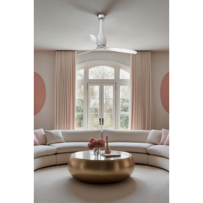 ETERFAN M Ventilateur blanc mat/transparent DC