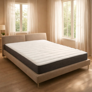 Materasso Matrimoniale H3 Medio Rigido Con 240 Molle Insacchettate Al M² Double Sided Supporto Ergonomico Comfort Elevato 160 x 190 x  22 Cm