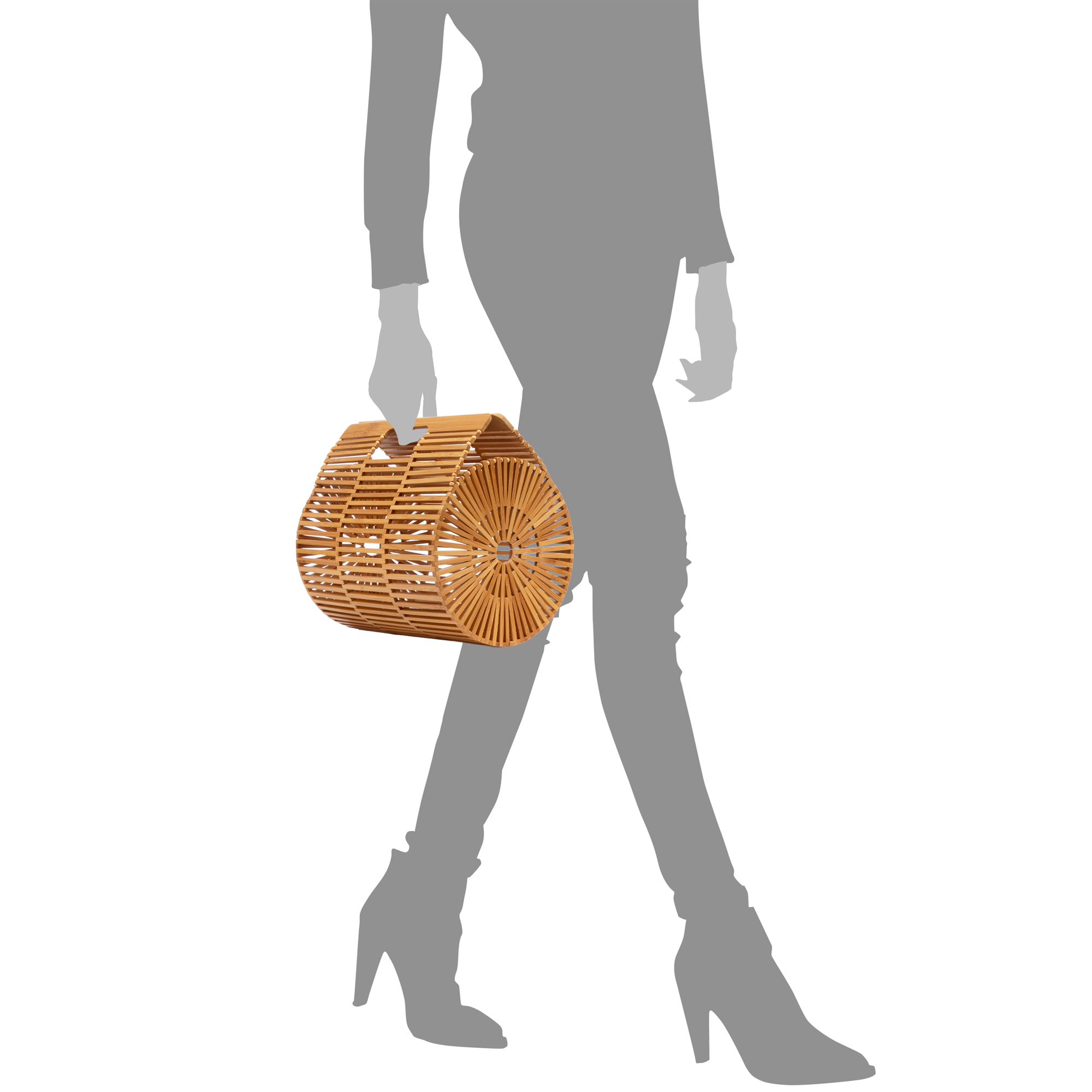 Zerfaliu borsa a mano in legno.