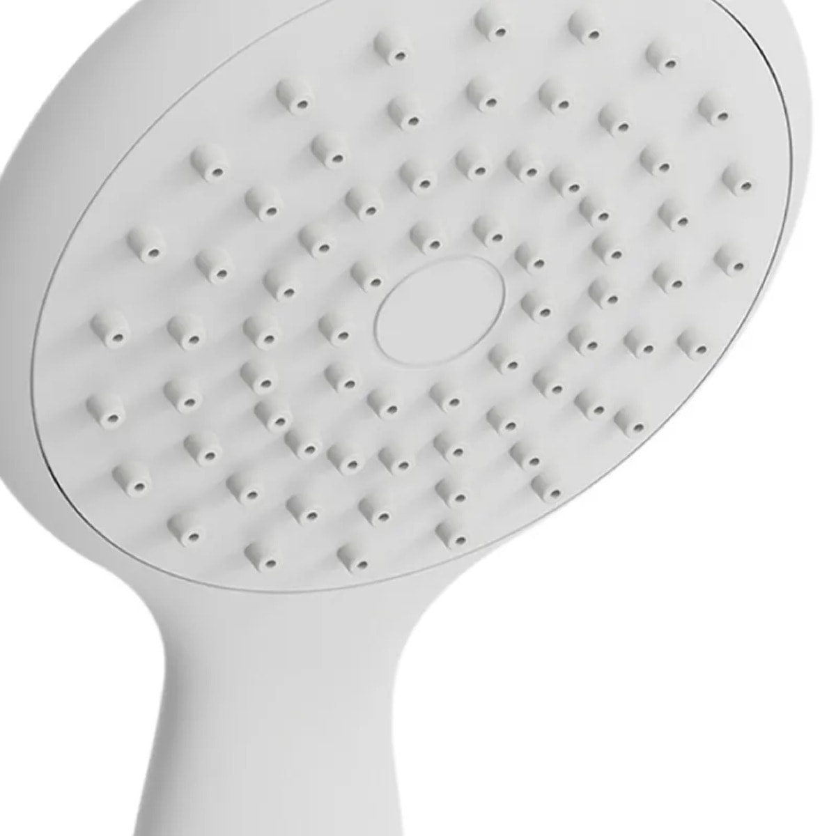 Pommeau de douche Vicente Blanc matt Ø 80 mm avec support mural et flexible 150 cm
