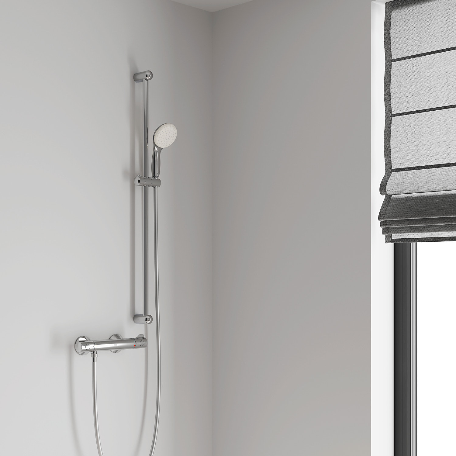Barre de douche 90cm Ø 22 mm New Tempesta Classic