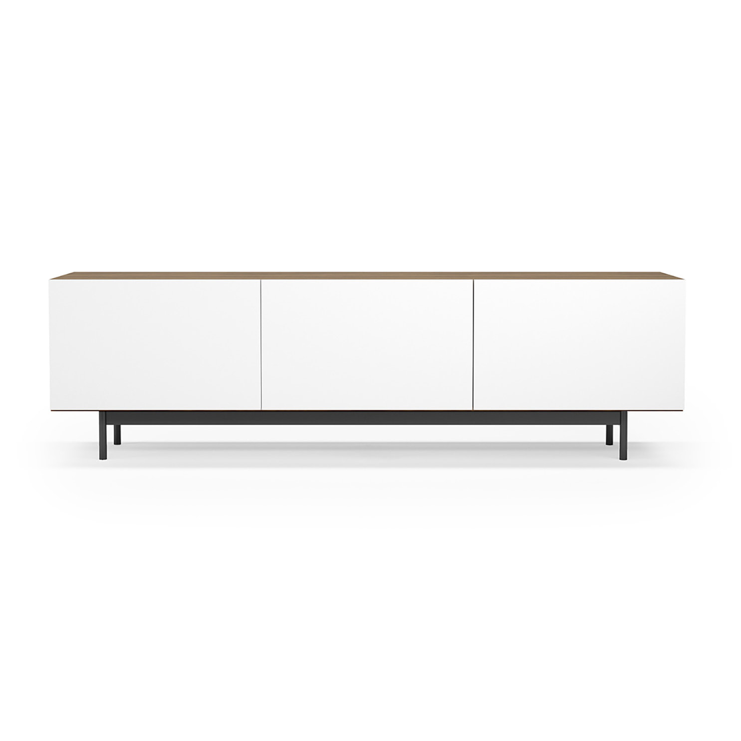 Bajo tv 3 puertas Printed nogal-blanco 52x180x44 cm